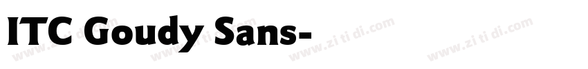 ITC Goudy Sans字体转换